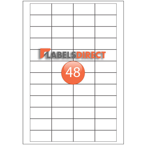 XLD-24-45 Square Cornered Labels 45mm x 24mm