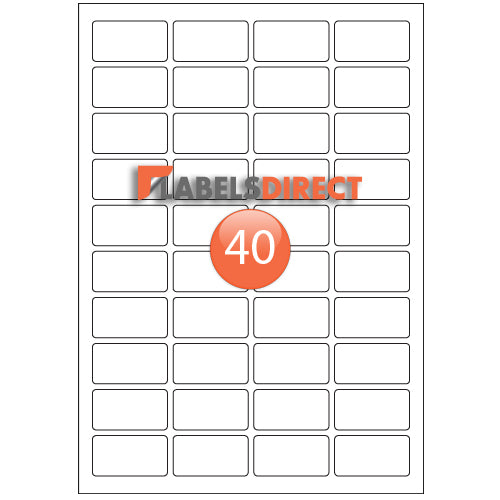 XLD-25-46 Round Cornered Labels 46mm x 25mm