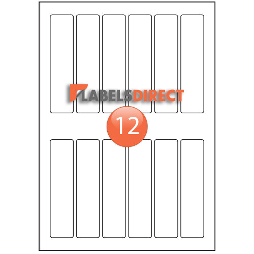 XLD-28-118 Round Cornered Labels 28mm x 118mm