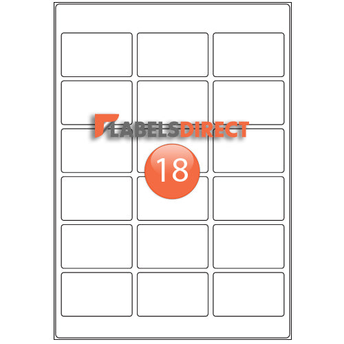 XLD-39-63 Round Cornered Labels 63mm x 39.18mm