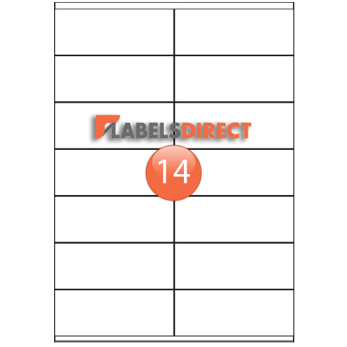 XLD-41-105 Square Cornered Labels 105mm x 41mm