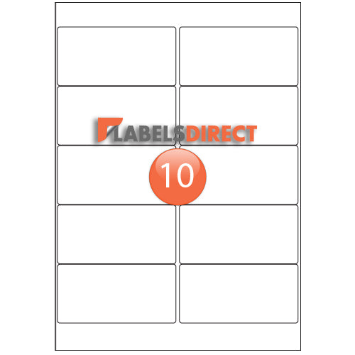 XLD-51-101 Round Cornered Labels 101.6mm x 50.8mm