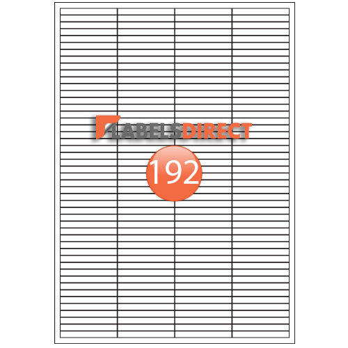 XLD-6-50 Square Cornered Labels 50mm x 6mm