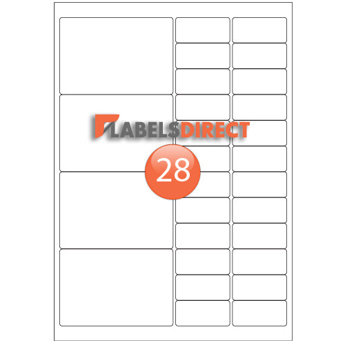 XLD-68-100 Round Cornered Labels 100mm x 68mm
