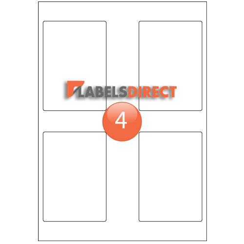 XLD-79-112 Round Cornered Labels 79mm x 112mm