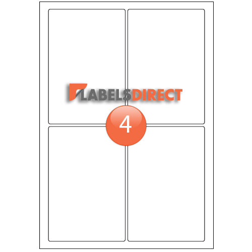 XLD-93-139 Round Cornered Labels 93mm x 139mm