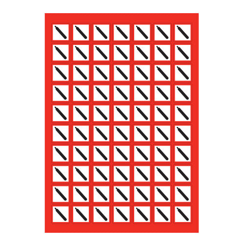 Compressed Gas GHS Sticker Sheet