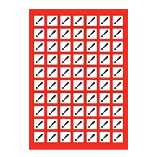 Caution GHS Sticker Sheet