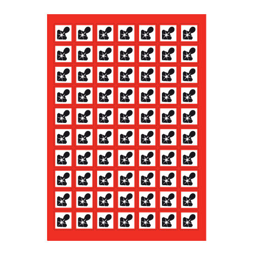 Harmful GHS Sticker Sheet