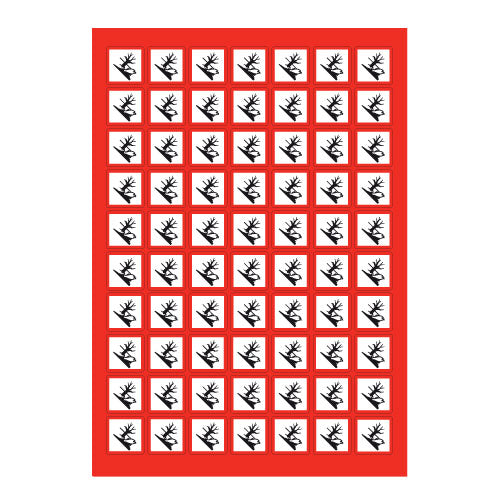 Environmental GHS Sticker Sheet