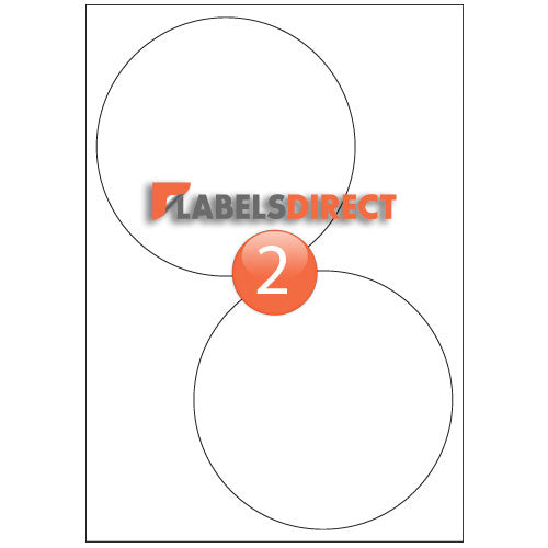 SLR144 - 2 Up Round Labels Diameter 144mm