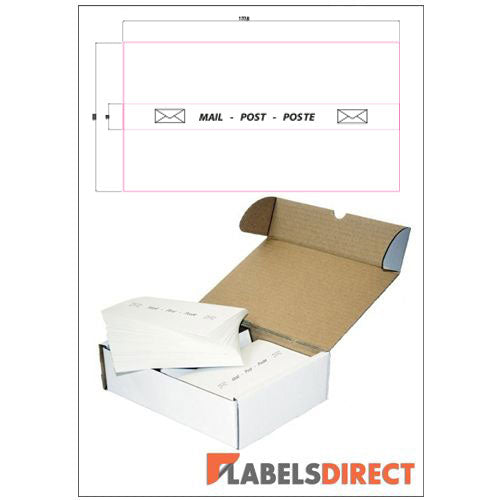PBD2 - Double Long Franking Labels 177.8mm x 41mm