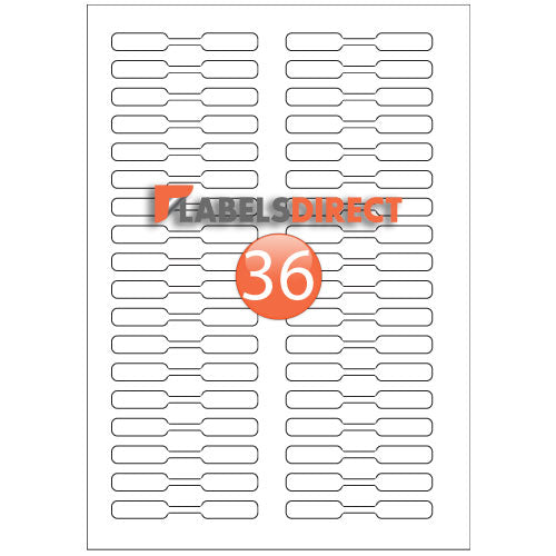 XRT-10-80 36 labels per sheet ring ties