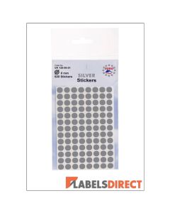 Silver Dot Stickers
