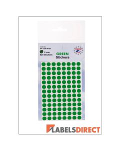 Leaf Green Dot Stickers