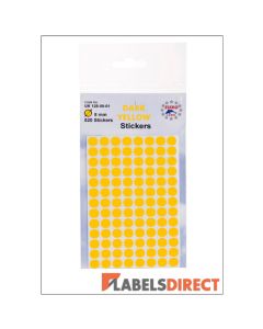 Daffodil Yellow Dot Stickers