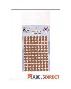 Bronze Dot Stickers