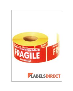 LD-SPL07 - Fragile Packaging Labels 136mm x 50mm