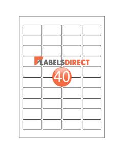 LL40 - Round Cornered Labels 45.7mm x 25.4mm