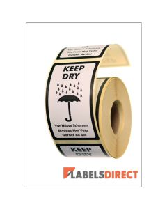 LD-PL04 - Keep Dry Packaging Labels 120mm x 70mm