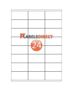 EL24SS - Square Cornered Labels 70mm x 36mm