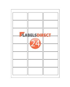 LL24 - Round Cornered Labels 63.5mm x 33.9mm