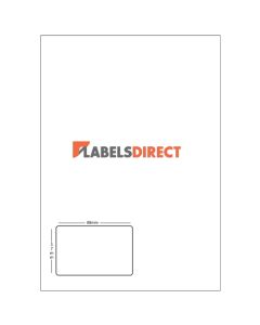 LLdn Single Integrated Label Sheet 57mm x 88mm