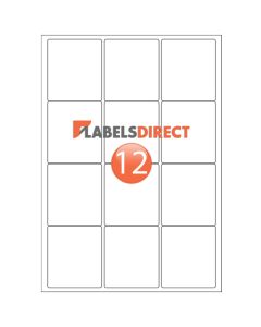 LL12 - Round Cornered Labels 63.5mm x 72mm