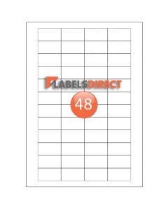 XLD-23-42 Square Cornered Labels 42mm x 23mm