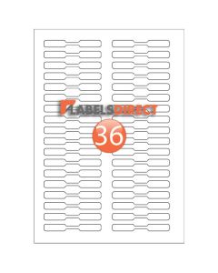 XRT-10-80 36 labels per sheet ring ties