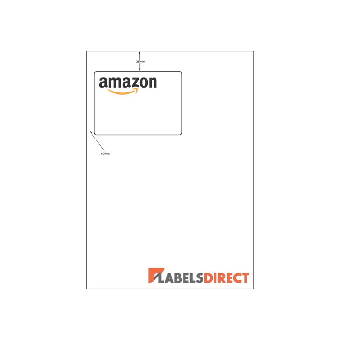 Amazon Integrated Label Sheet 80mm x 110mm LabelsDirect
