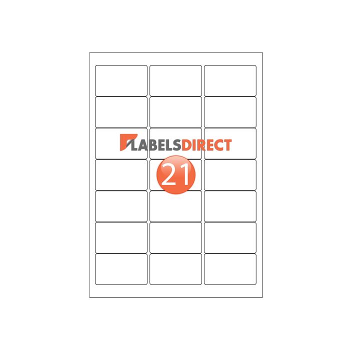 LL21 | Round Corner Labels 63.5mm x 38.1mm | Labels-Direct